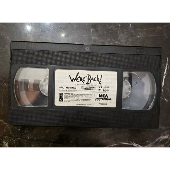 Were Back!  A Dinosaurs Story VHS 1993 Clamshell Case Nostalgic 90s Family Movie - Picture 10 of 15